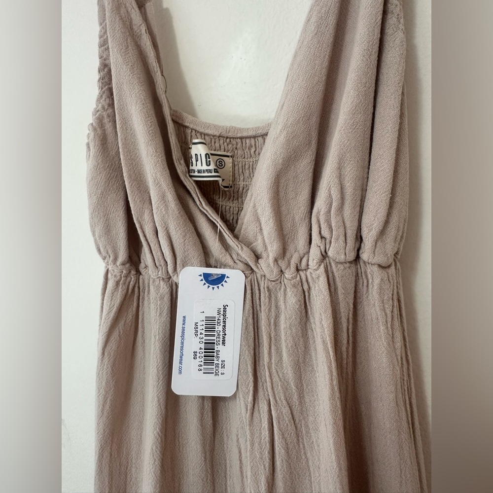 Seaspice Samantha Maxi Dress in Baby Beige